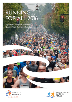 running for all 2016 - European