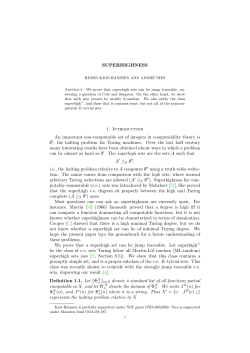 SUPERHIGHNESS 1. Introduction An important non