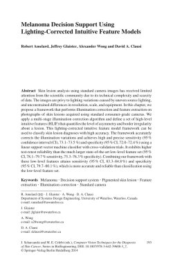 Melanoma decision support using lighting