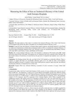 Measuring the Effect of Size on Technical Efficiency of the United