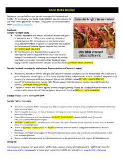 Social Media Strategy - Amnesty International