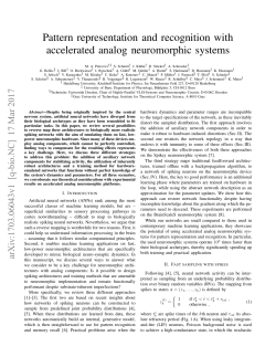 Pattern representation and recognition with accelerated