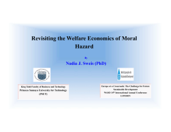 Revisiting the Welfare Economics of Moral Hazard