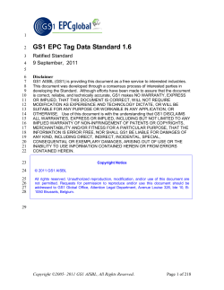 Tag Data Standard 1.6