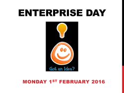 Enterprise Day Have you got an idea? - Dominican