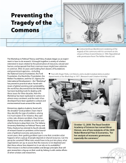 Preventing the tragedy of the Commons - IU Worldwide