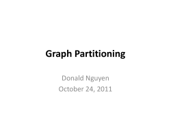 Graph Partitioning - UT Computer Science