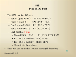 Microcontroller 8051