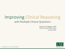 Improving Clinical Reasoning