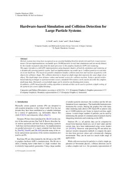Hardware-based Simulation and Collision Detection