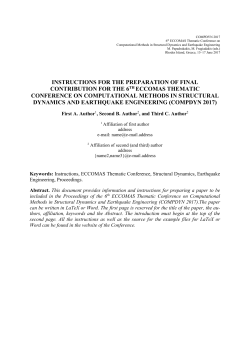 ECCOMAS Thematic Conference