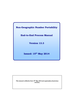 Non-Geographic Number Portability