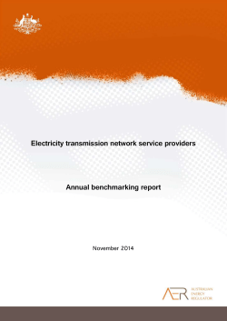 2014 Annual transmission benchmarking report