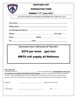 $210 per team (gst inc) BMTA will supply all Referees