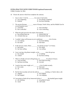 Extra verb practice (optional)