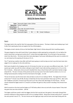 2015/16 Game Report Team Newcastle Eagles Under 18 Men