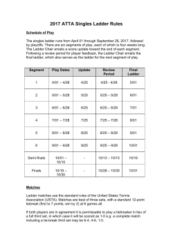 2017 ATTA Singles Ladder Rules - Atlanta Team Tennis Association