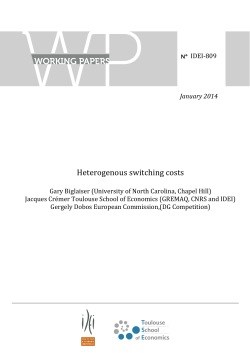 Heterogenous switching costs