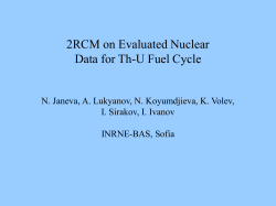 N. Janeva - IAEA-NDS