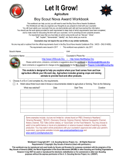 Let It Grow! - US Scouting Service Project