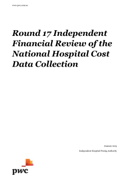 Round 17 Independent Financial Review of the National Hospital