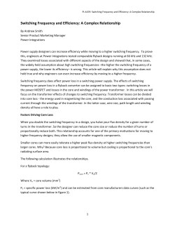 Switching Frequency and Efficiency: A Complex
