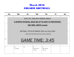 GAME TIME: 3:45 - Folsom School District