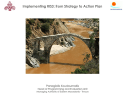 Implementing the RIS3 - Smart Specialisation Platform