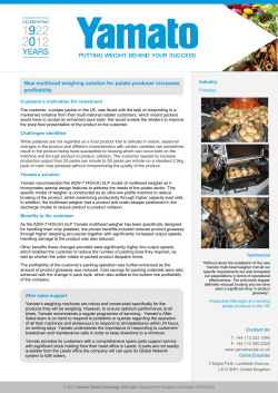 New multihead weighing solution for potato producer increases
