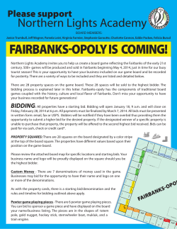 fairbanks-opoly is coming!