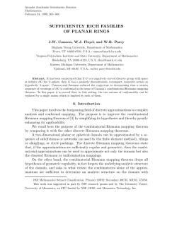 sufficiently rich families of planar rings