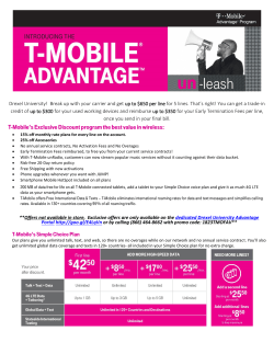 T-Mobile`s Exclusive Discount program the best value in wireless: