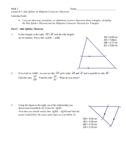 Math 2 Name________________________________ Lesson 4