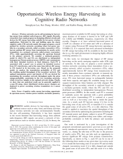 Opportunistic Wireless Energy Harvesting in Cognitive Radio