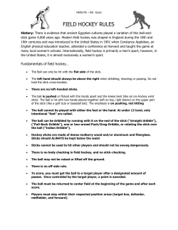 Field Hockey Rules ofr PE class