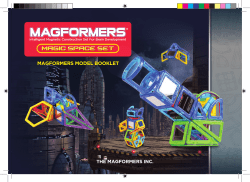 Idea book for the Magformers Magic Space Set