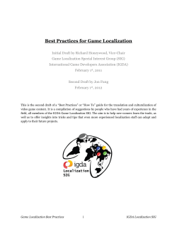 Best Practices For Game Localization V2