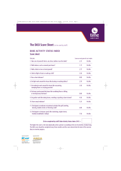 The DASI Score Sheet - British Renal Society