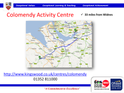Colomendy Activity Centre 33 miles from Widnes