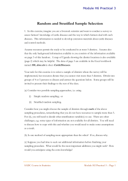 Objectives, Data and Measurements