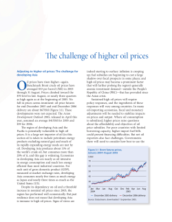 The challenge of higher oil prices