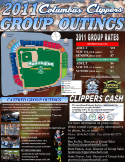 2010 Columbus Clippers Group Outing Information