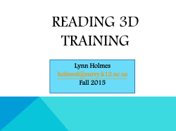 Reading 3D Training - Haiku