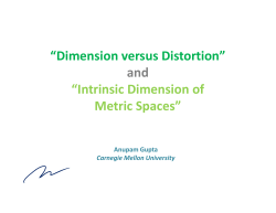 Intrinsic Dimension of Metric Spaces