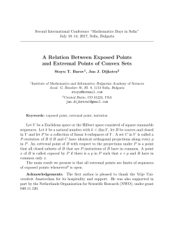 Stoyu Barov, Jan Dijkstra. A Relation Between Exposed Points and