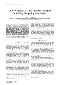 A New Fuzzy SVM based on the Posterior Probability Weighting
