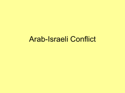 Arab-Israeli Conflict