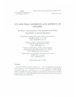 on spectral moments and energy of graphs