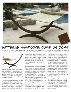 hatteras hammocks, come on down!