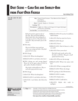 Duet Scene &ndash; cara-Sue anD Shirley-ann from Fight